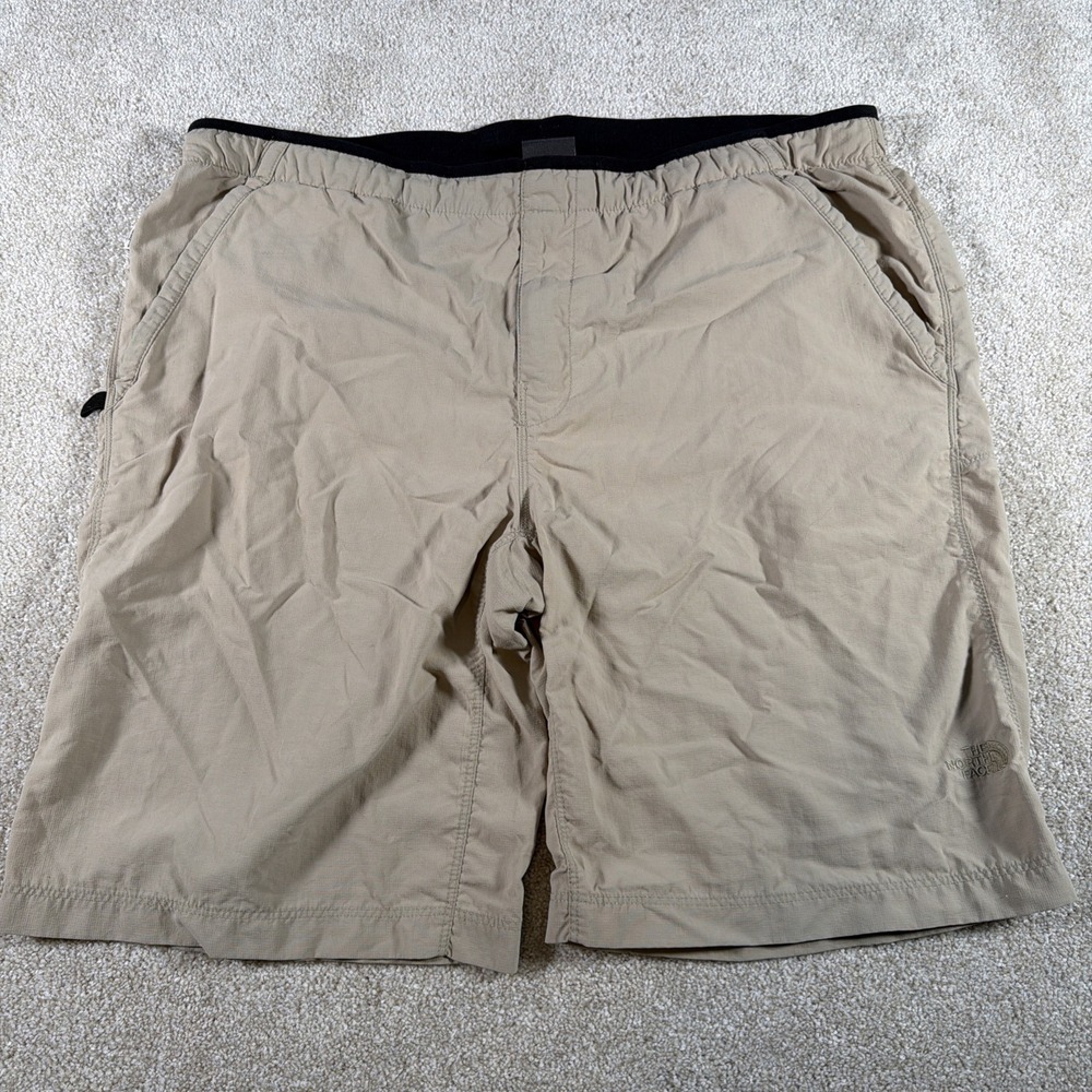 North Face Hiking Shorts Mens LargeBeige Gorpcore Camp Lightweight Outdoor
